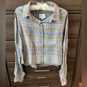 American Eagle Plaid Top